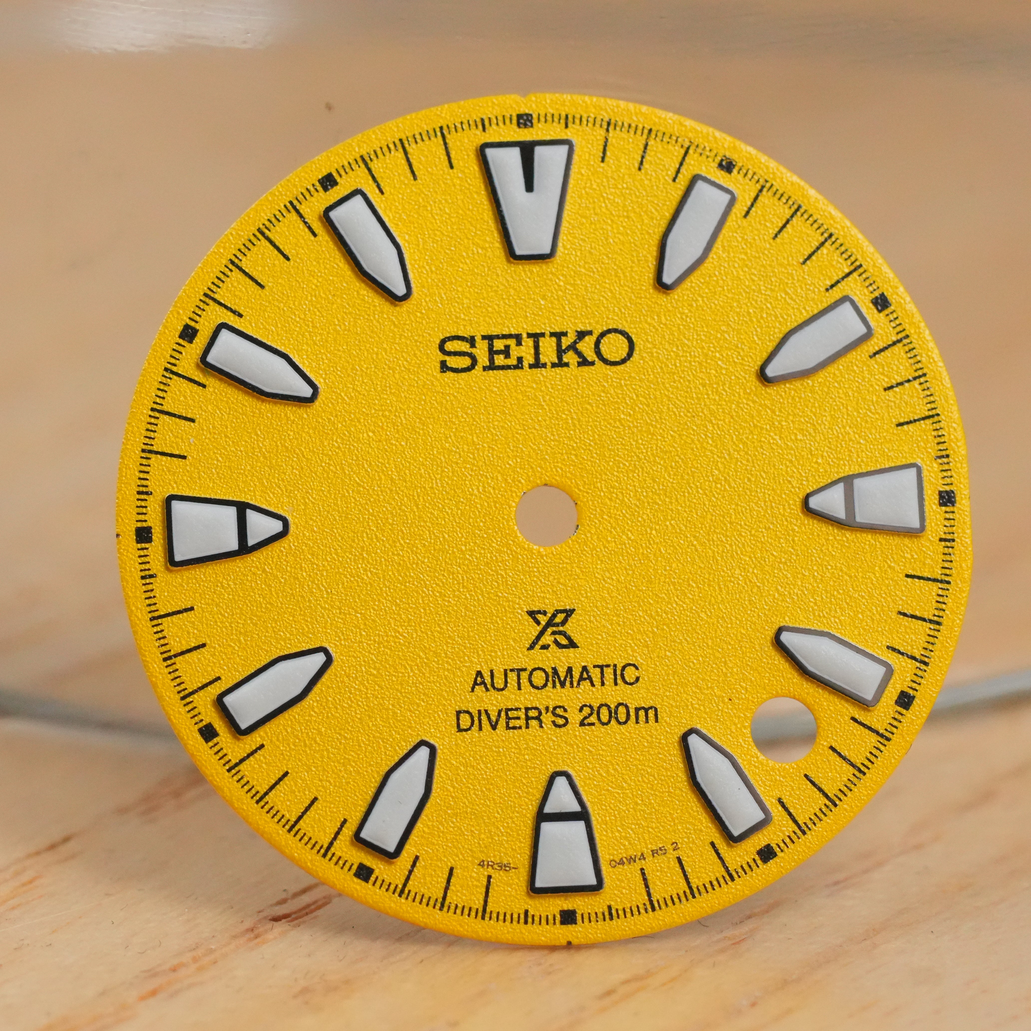 Seiko SRPL "Samurai" Yellow Sand-Textured OEM Dial