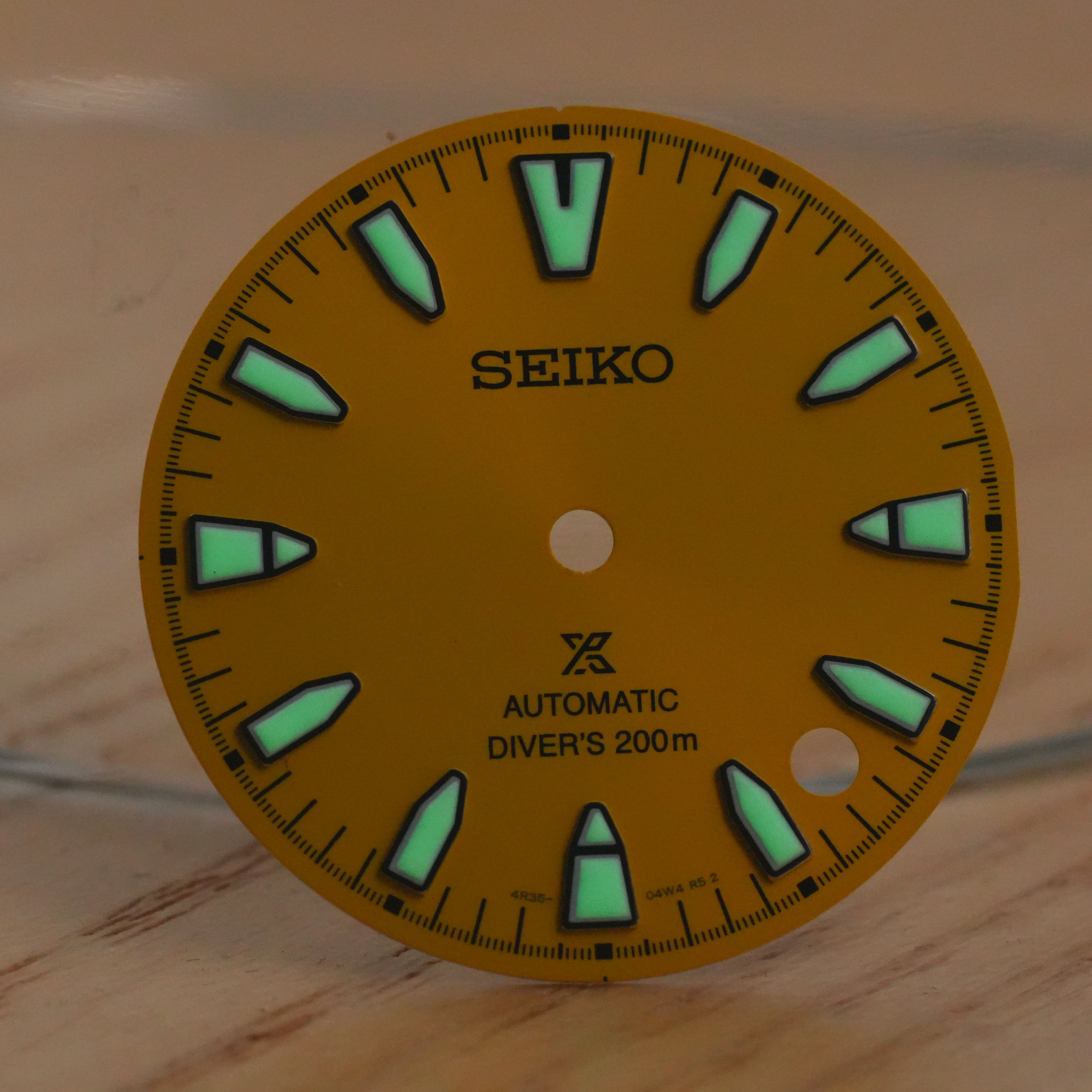 Seiko SRPL "Samurai" Sunburst Yellow OEM Dial