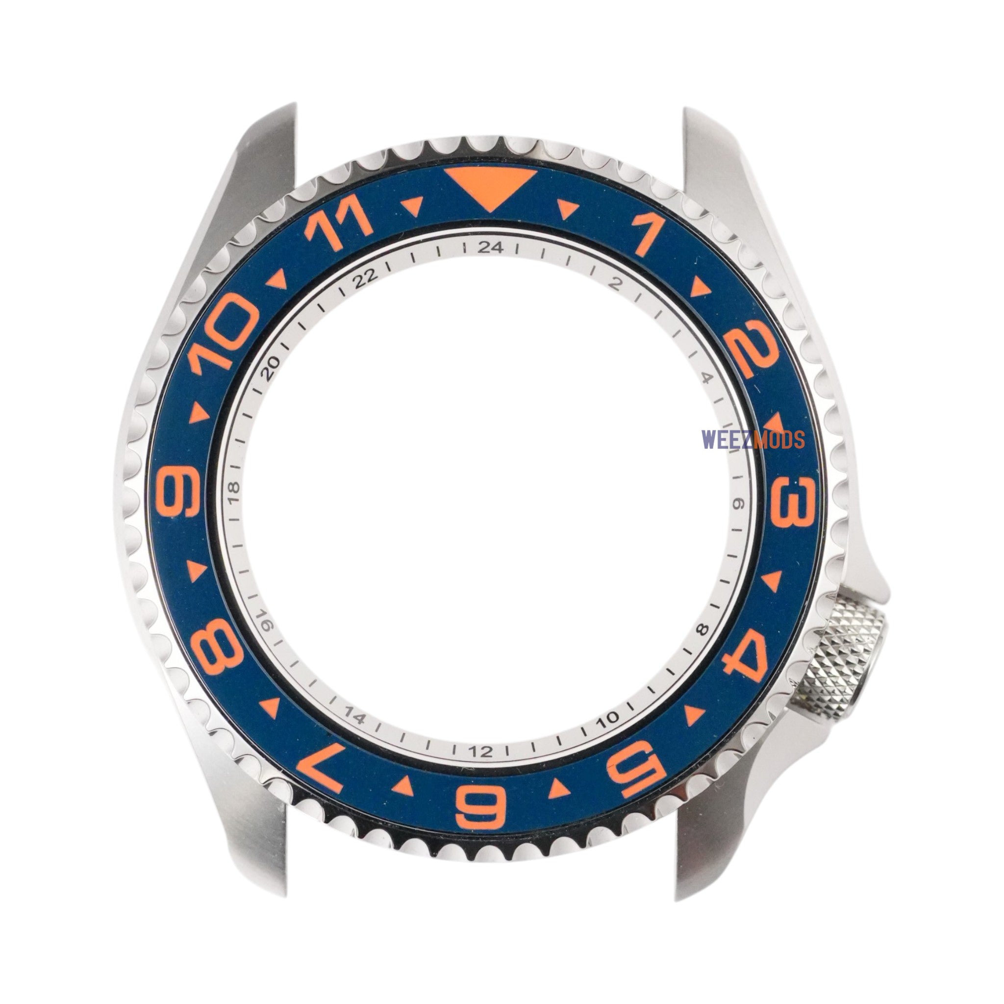 SKX007/SRPD Dual-Time Flat: Aegean with Orange Markers