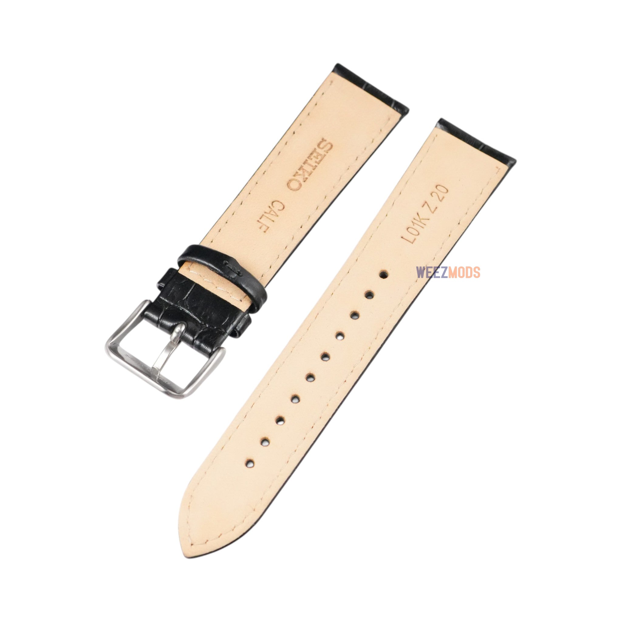 Seiko Presage: 'Cocktail' Black Alligator Leather Strap