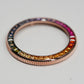 Coin Edge Bezel: Polished Rose Gold in Rainbow