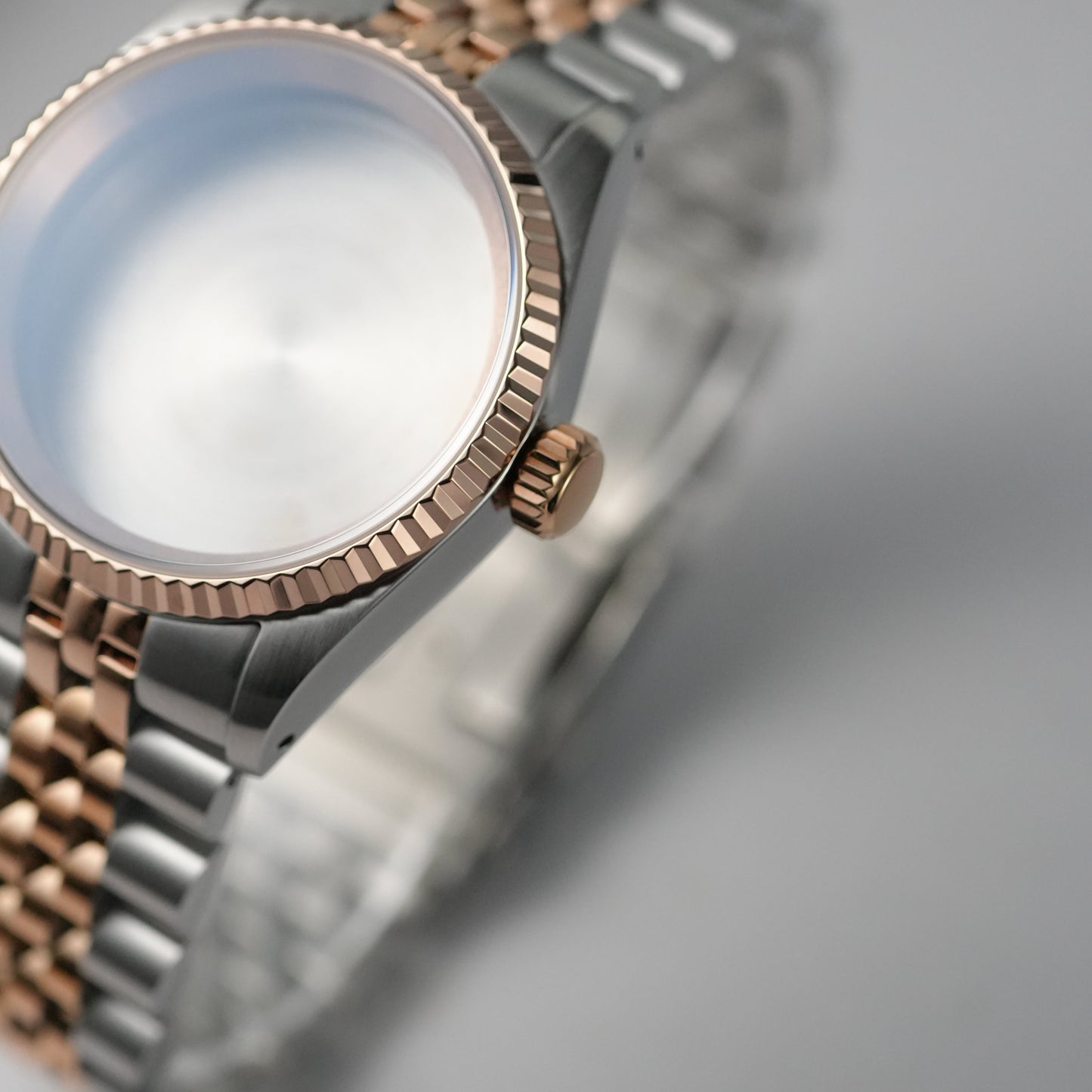 36MM Fluted TT: Brushed Rose Gold with Jubilee Bracelet