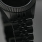 40MM Fluted: Matte Black with Dome & Jubilee Bracelet