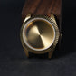 40MM Fluted: Brushed Gold with Flat Sapphire