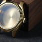 40MM Fluted: Brushed Gold with Flat Sapphire