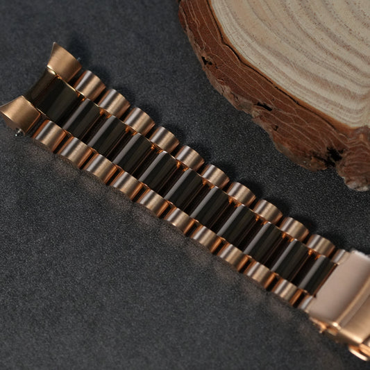 36/40MM: Brushed Rose Gold Presidential Bracelet