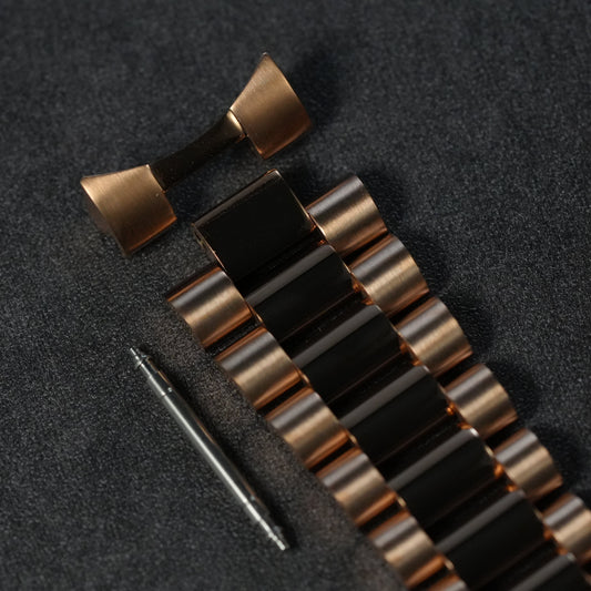 36/40MM: Brushed Rose Gold Presidential Bracelet