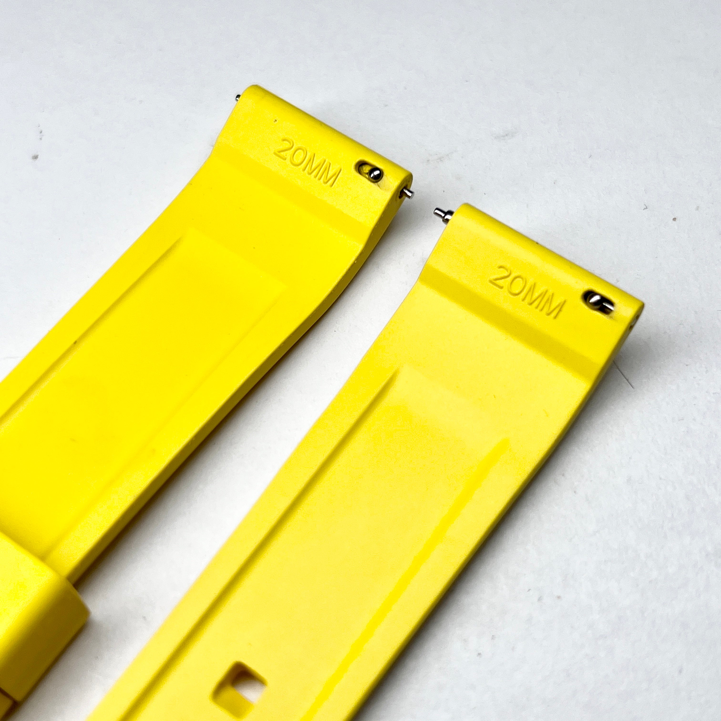 Crisscut: Yellow Rubber Strap