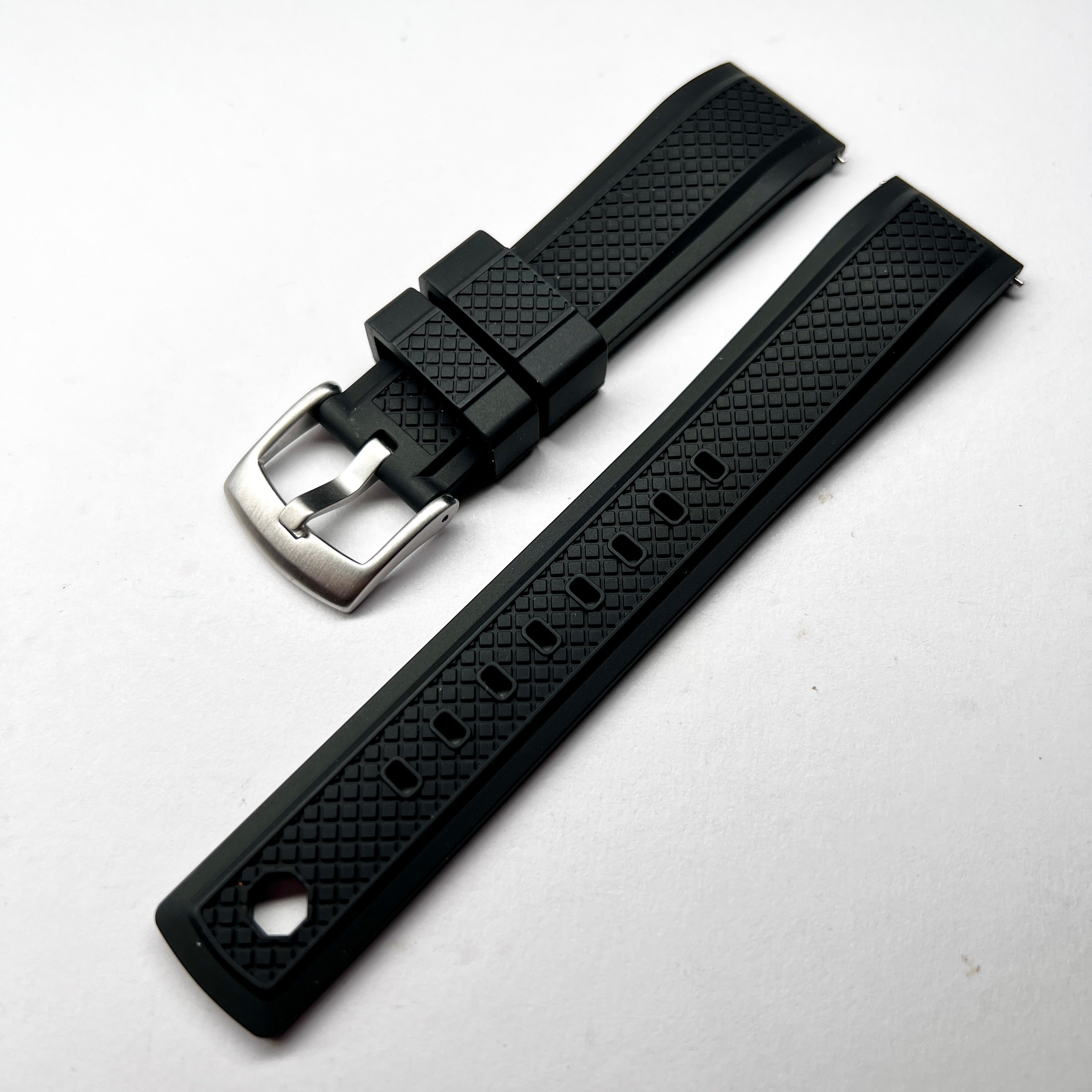 Crisscut: Black Rubber Strap