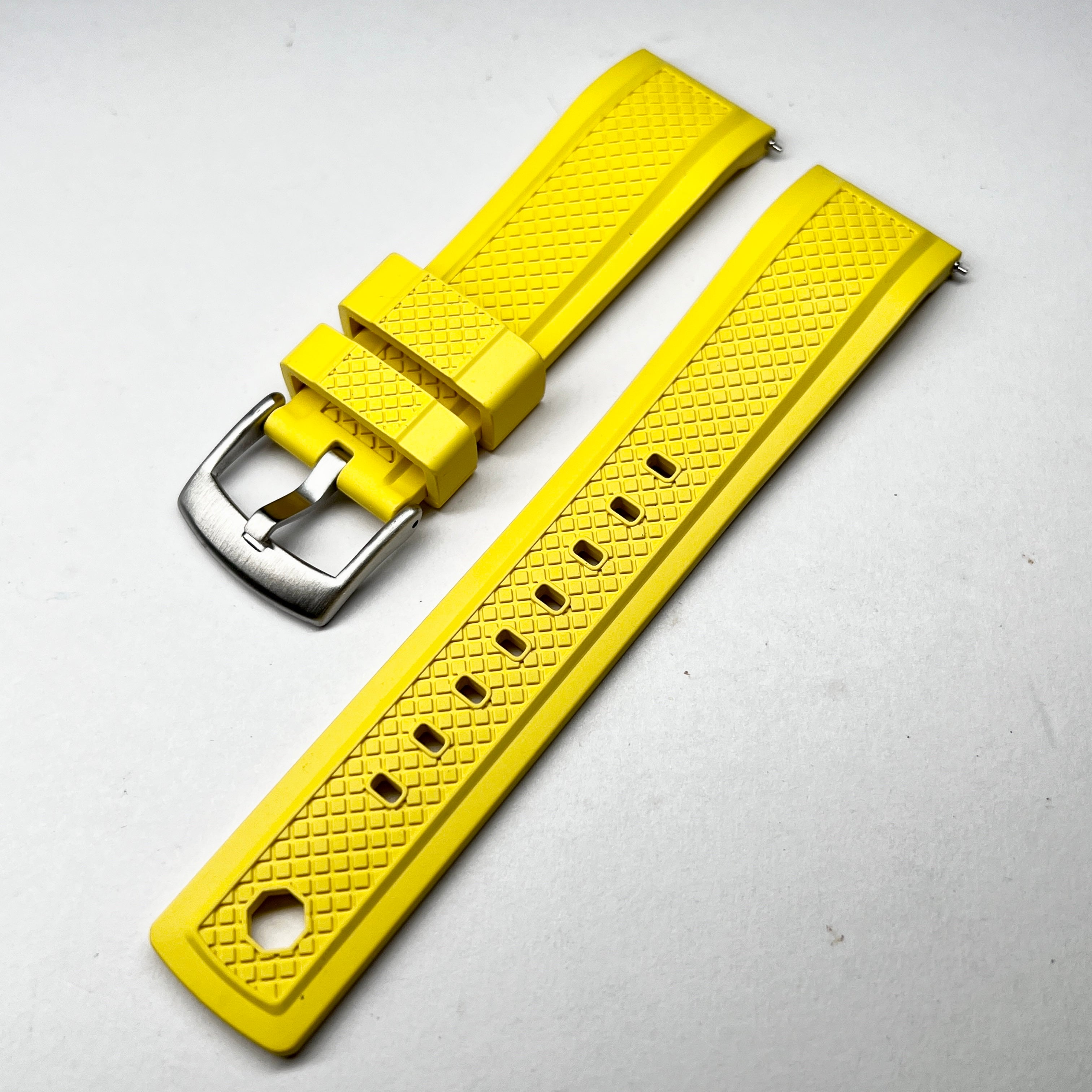 Crisscut: Yellow Rubber Strap