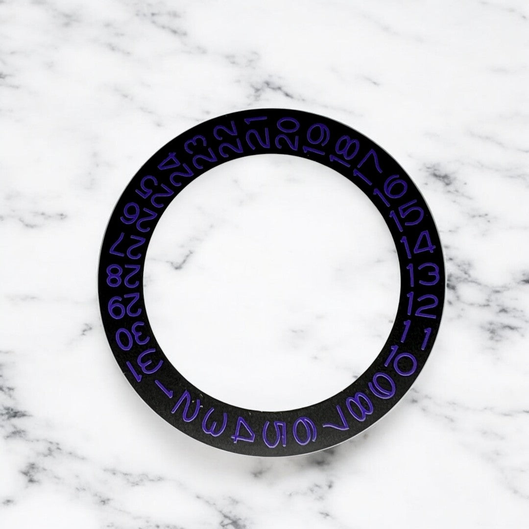 Black Date Wheel: Purple Numerals – WEEZMODS
