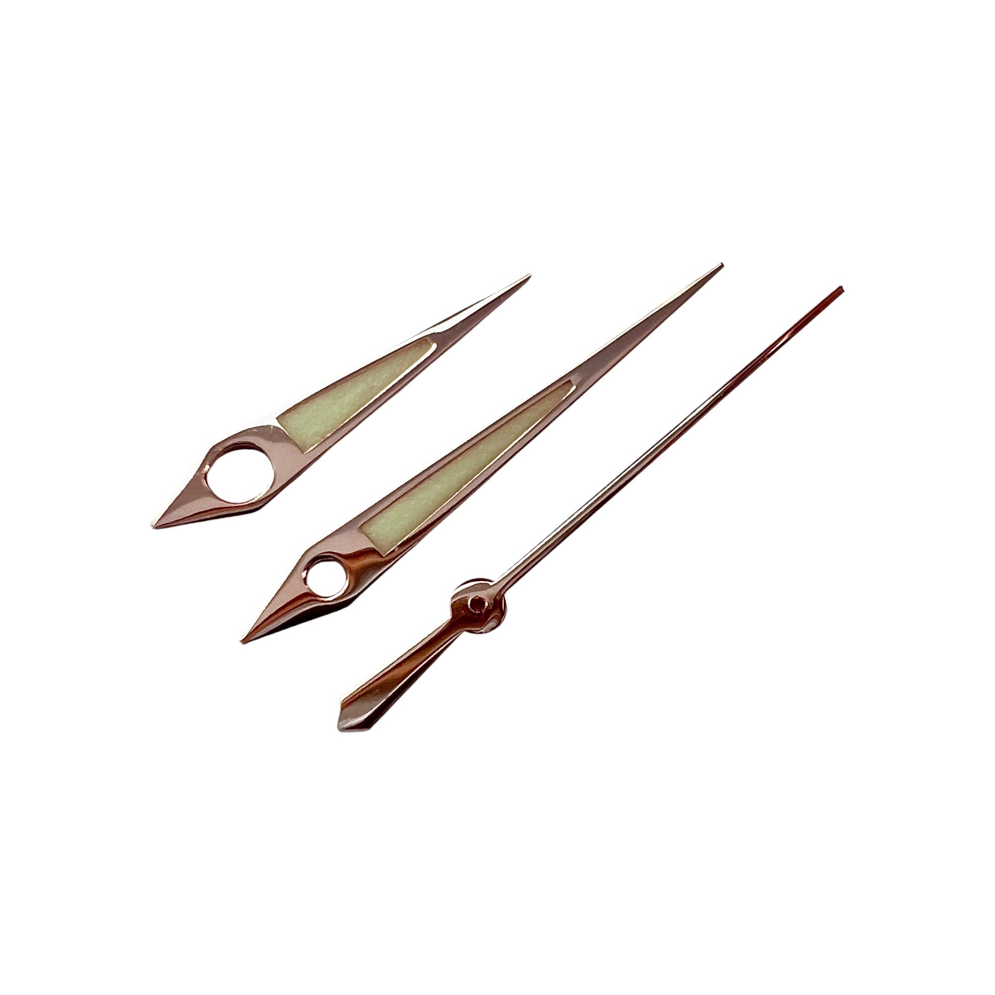 Dauphine: Polished Rose Gold Hands