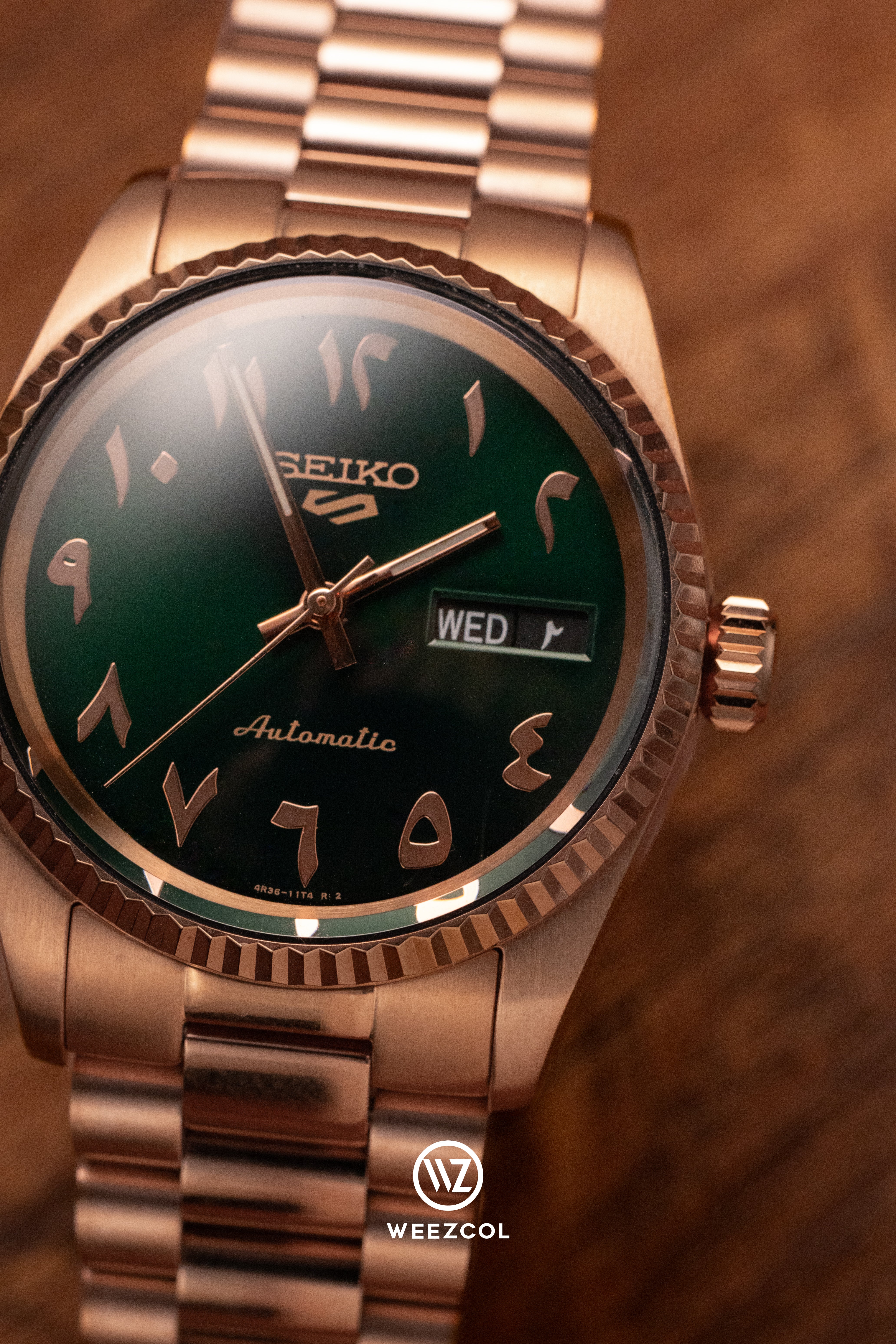 Seiko Arabic: SRPH49 in Fluted Case – WEEZMODS