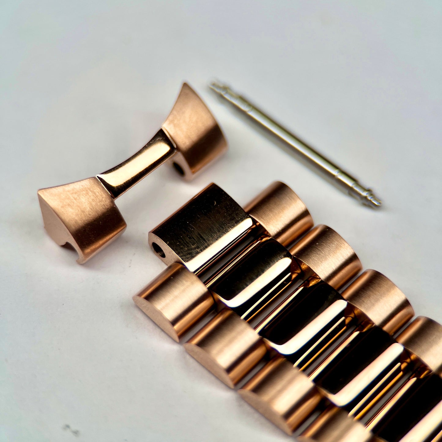 36MM Fluted: Brushed Rose Gold with Cyclops & Presidential Bracelet