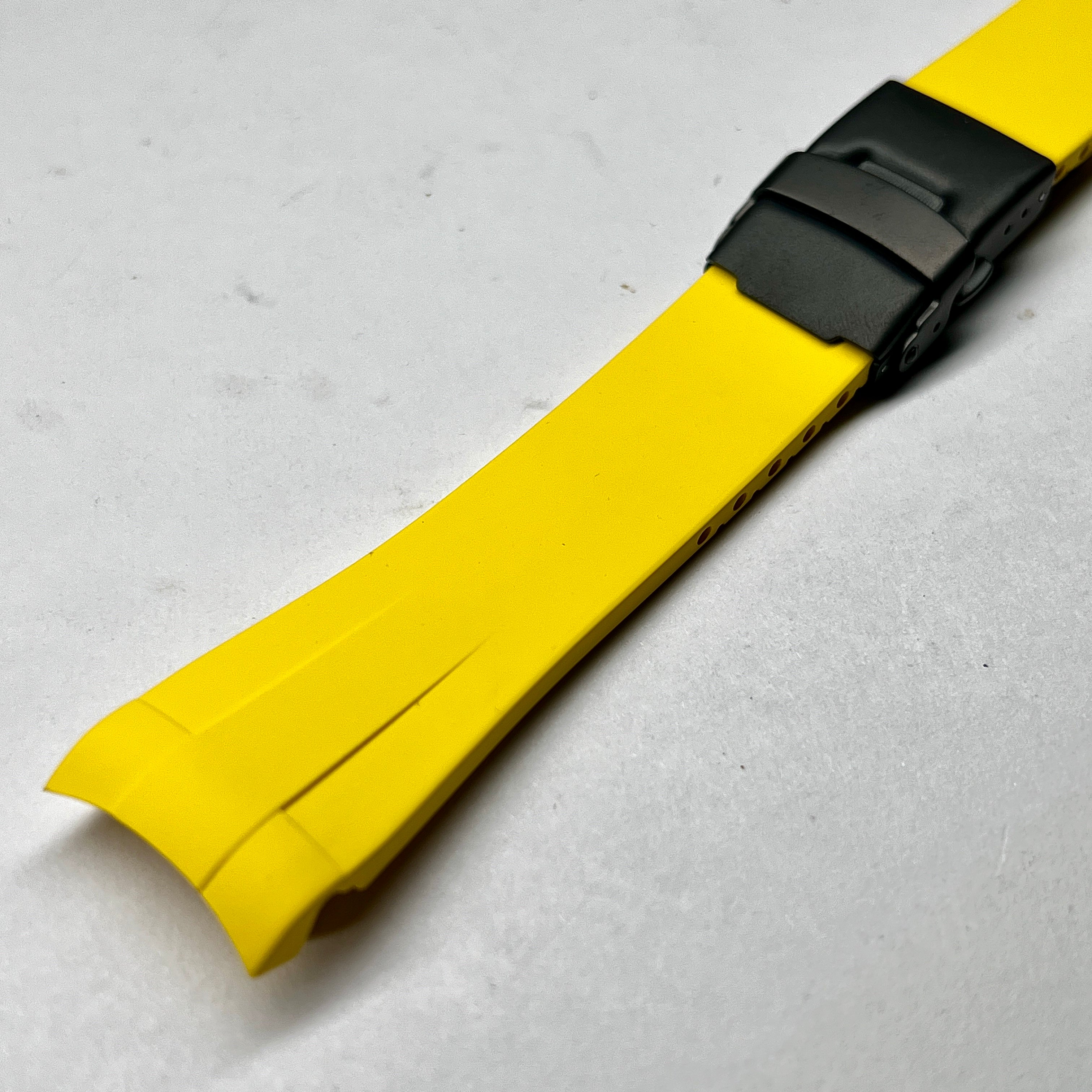 SKX007/SRPD FKM: Yellow Rubber Strap