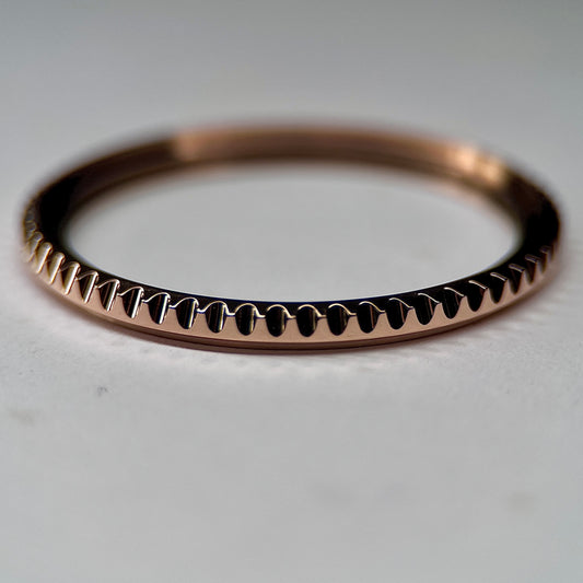 "Slim" Sub Bezel: Polished Rose Gold