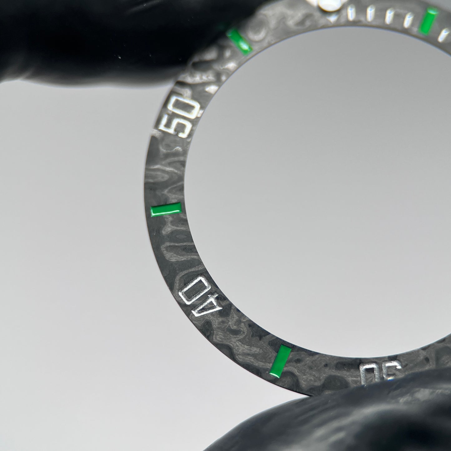 SKX007/SRPD Carbon Fiber: Grey in Green Markers