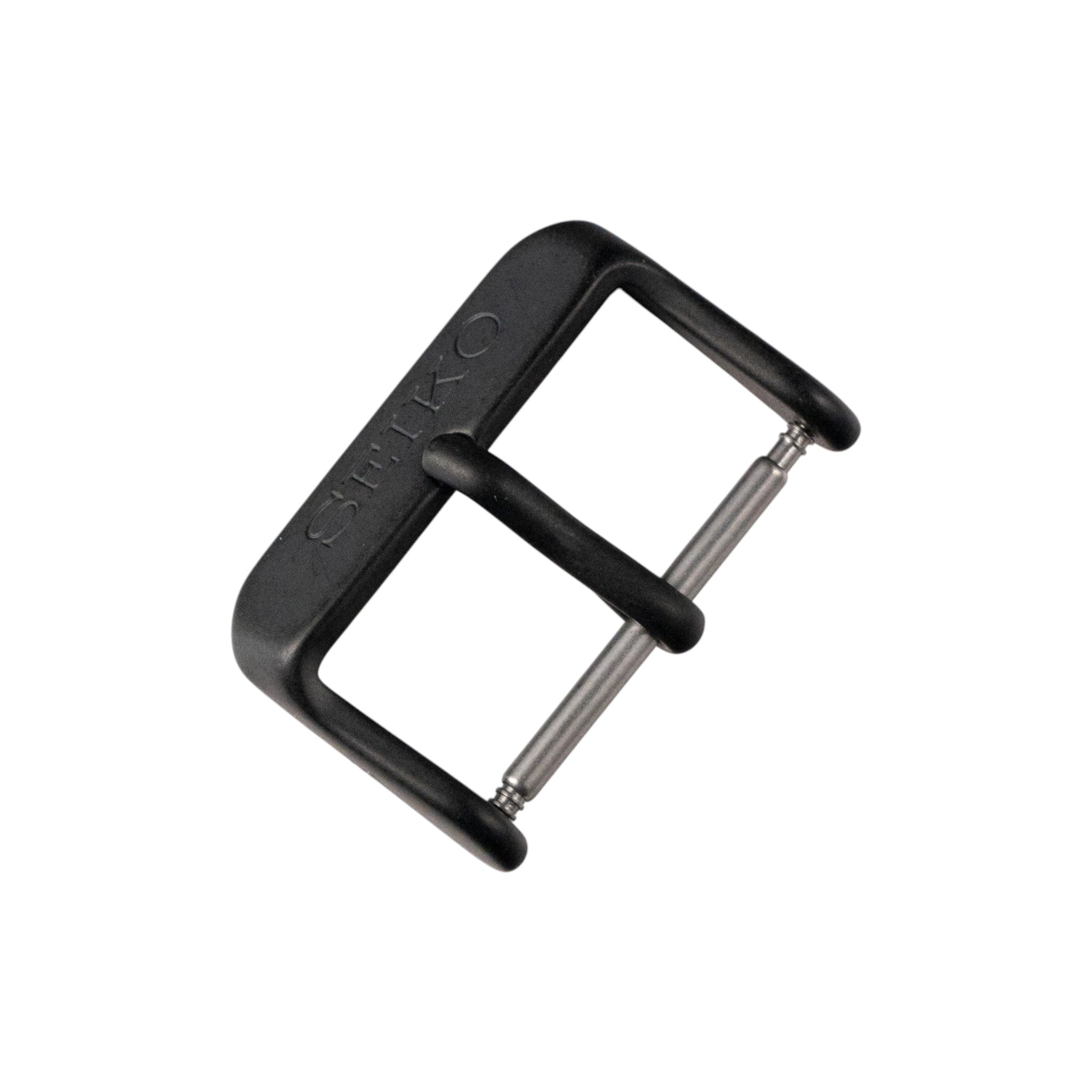 Seiko: Matte Black ‘Slim' Tang Buckle (22MM)