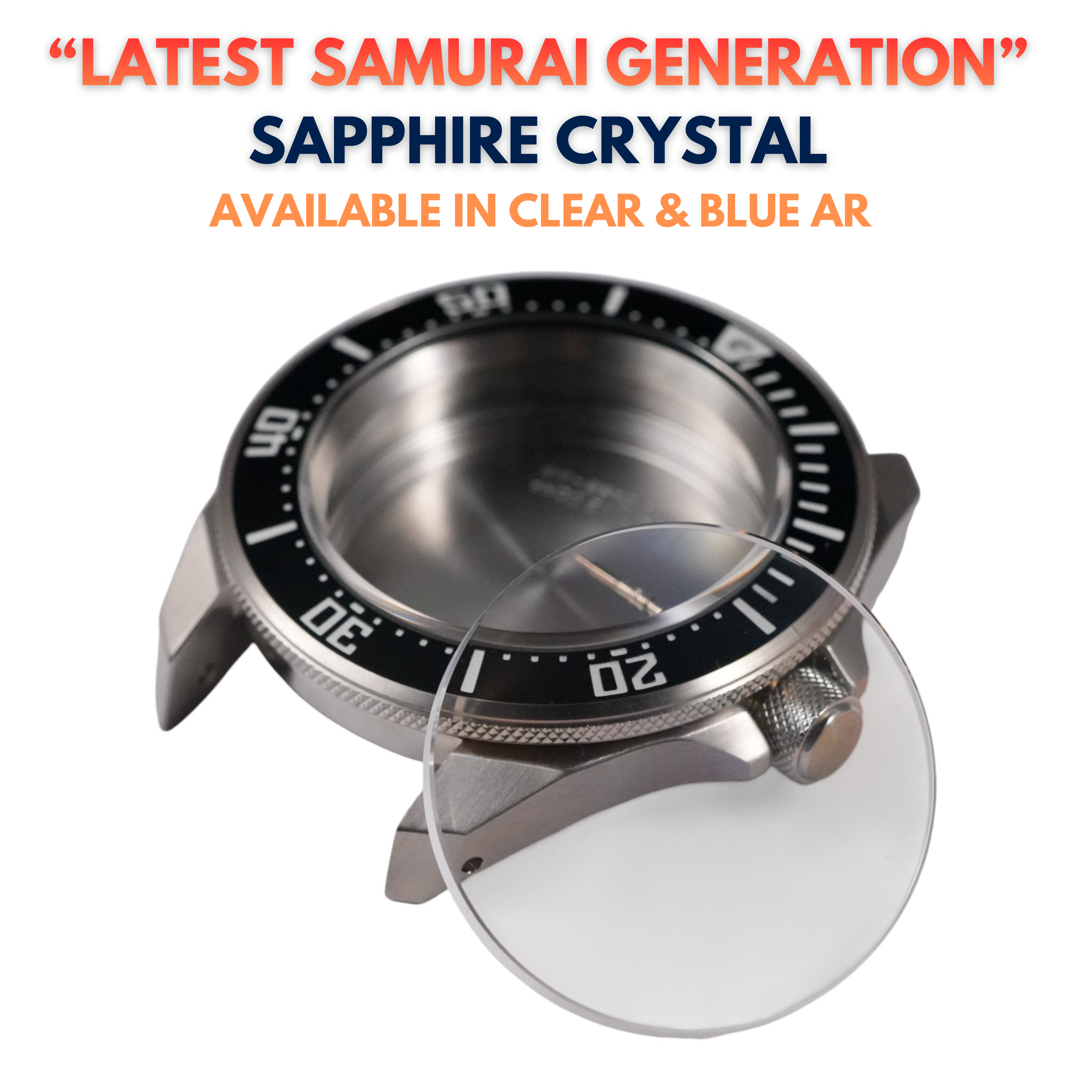 Samurai: Flat Sapphire Crystal