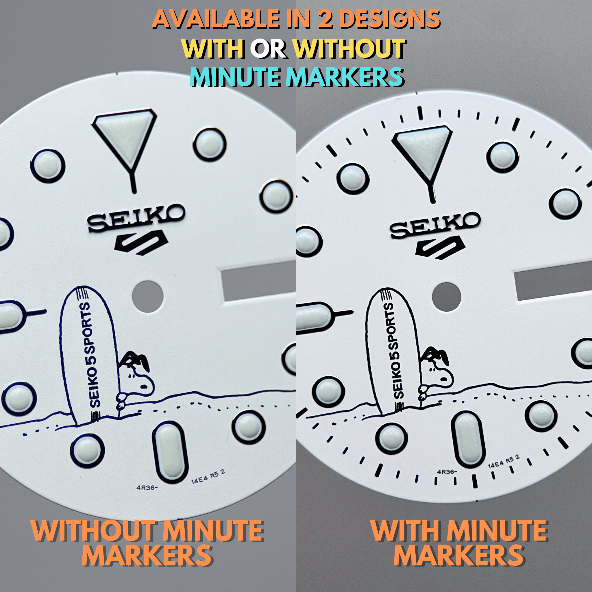 Seiko SRPK25 "Snoopy" OEM Dial