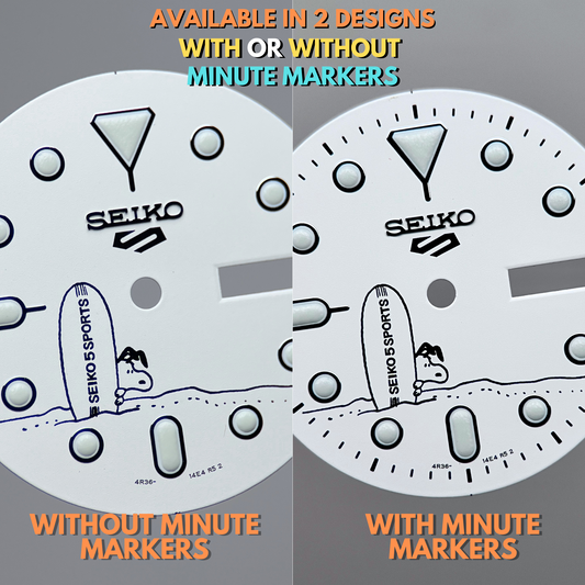 Seiko SRPK25 "Snoopy" OEM Dial