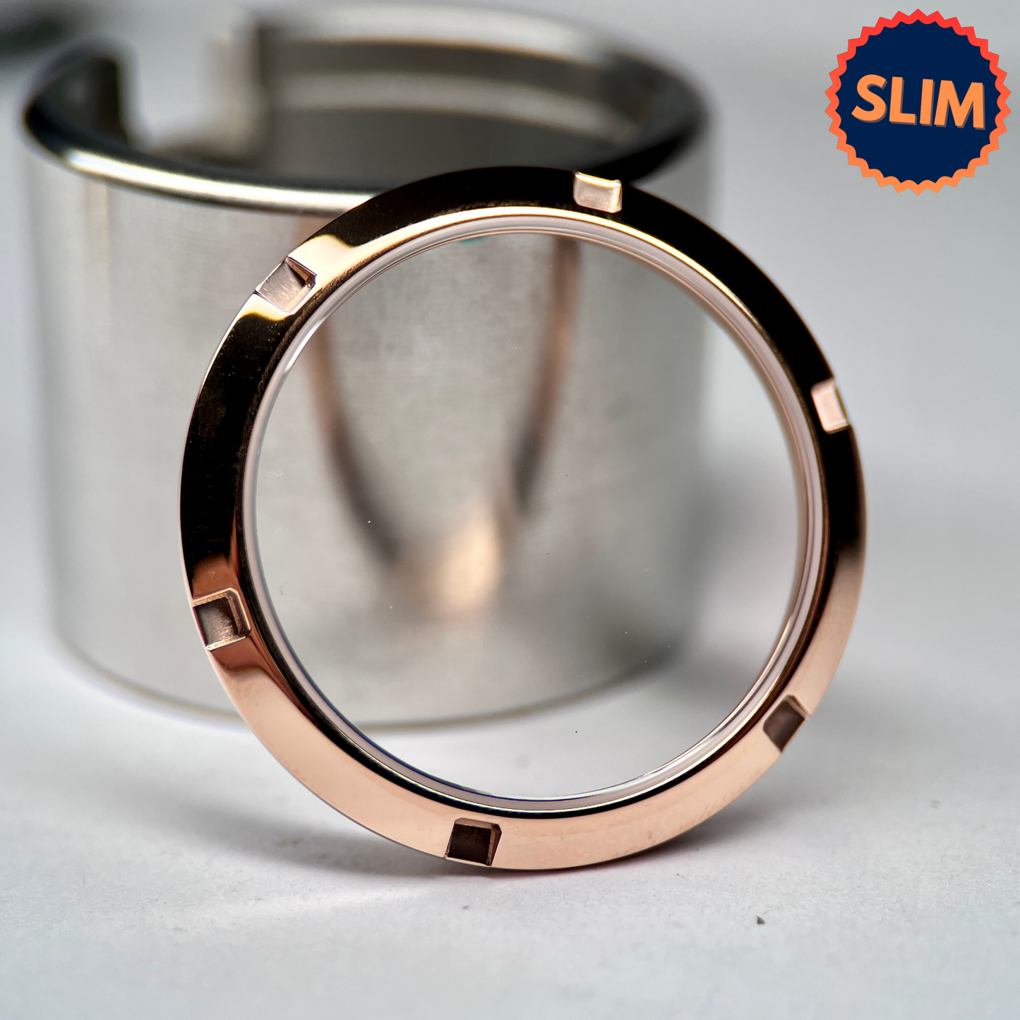 SKX007 Slim: Polished Rose Gold Open Caseback