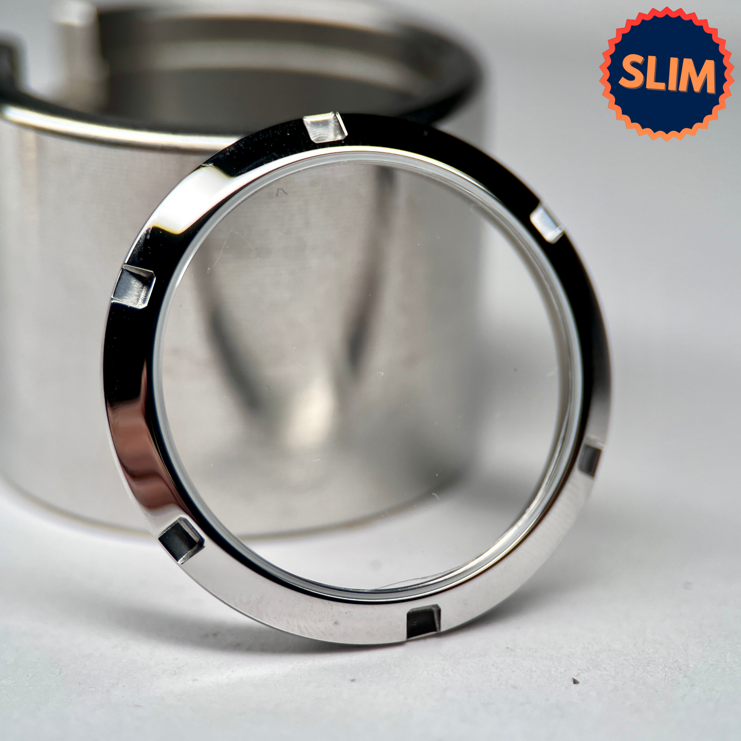 SKX007 Slim: Polished Silver Open Caseback
