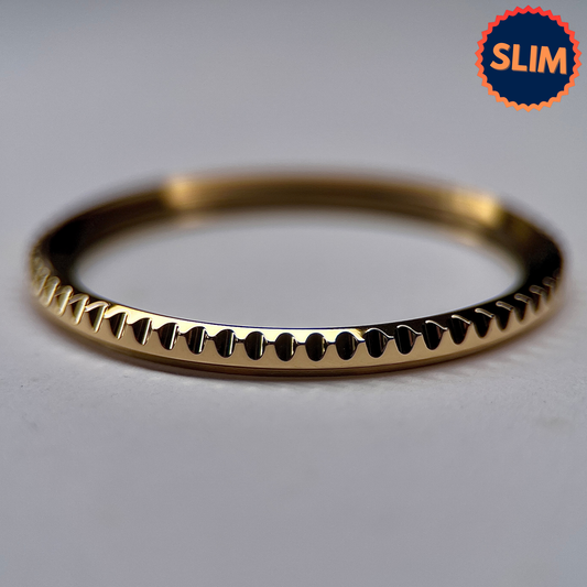 "Slim" Sub Bezel: Polished Gold