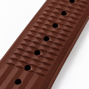 Brown Waffle: FKM Rubber Strap — texture studio photo