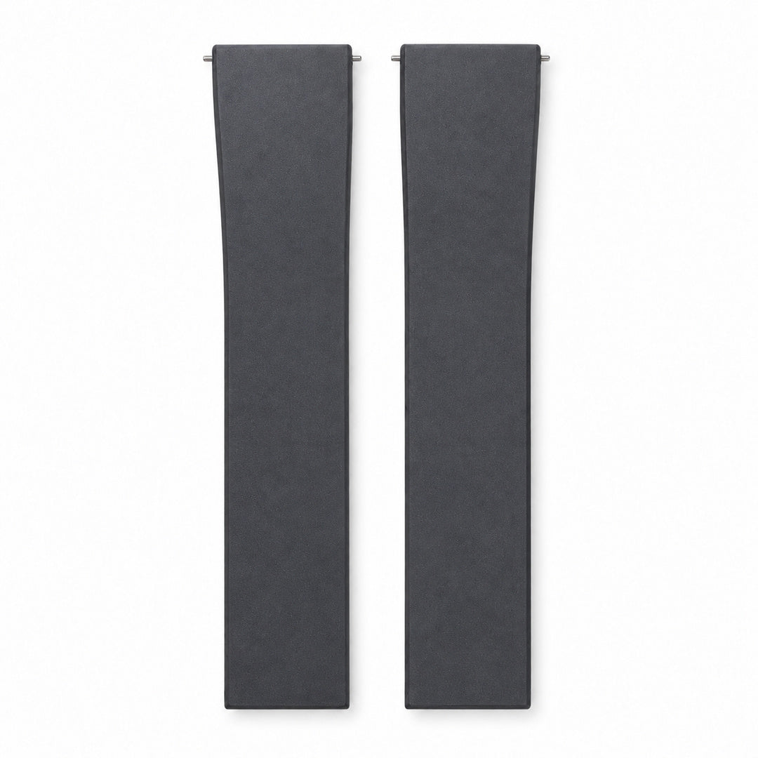 Gray: CTS Rubber Strap — front view of both strap halves