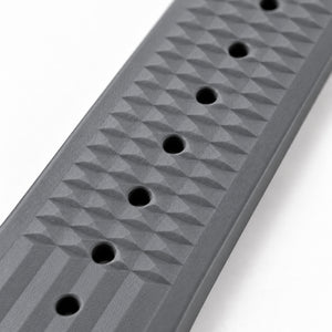 Gray Waffle: FKM Rubber Strap — texture studio photo