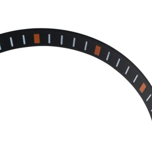 SKX007/SRPD Chapter Ring V2: Black with Orange Markers — macro detail, close-up crop of the original product photograph
