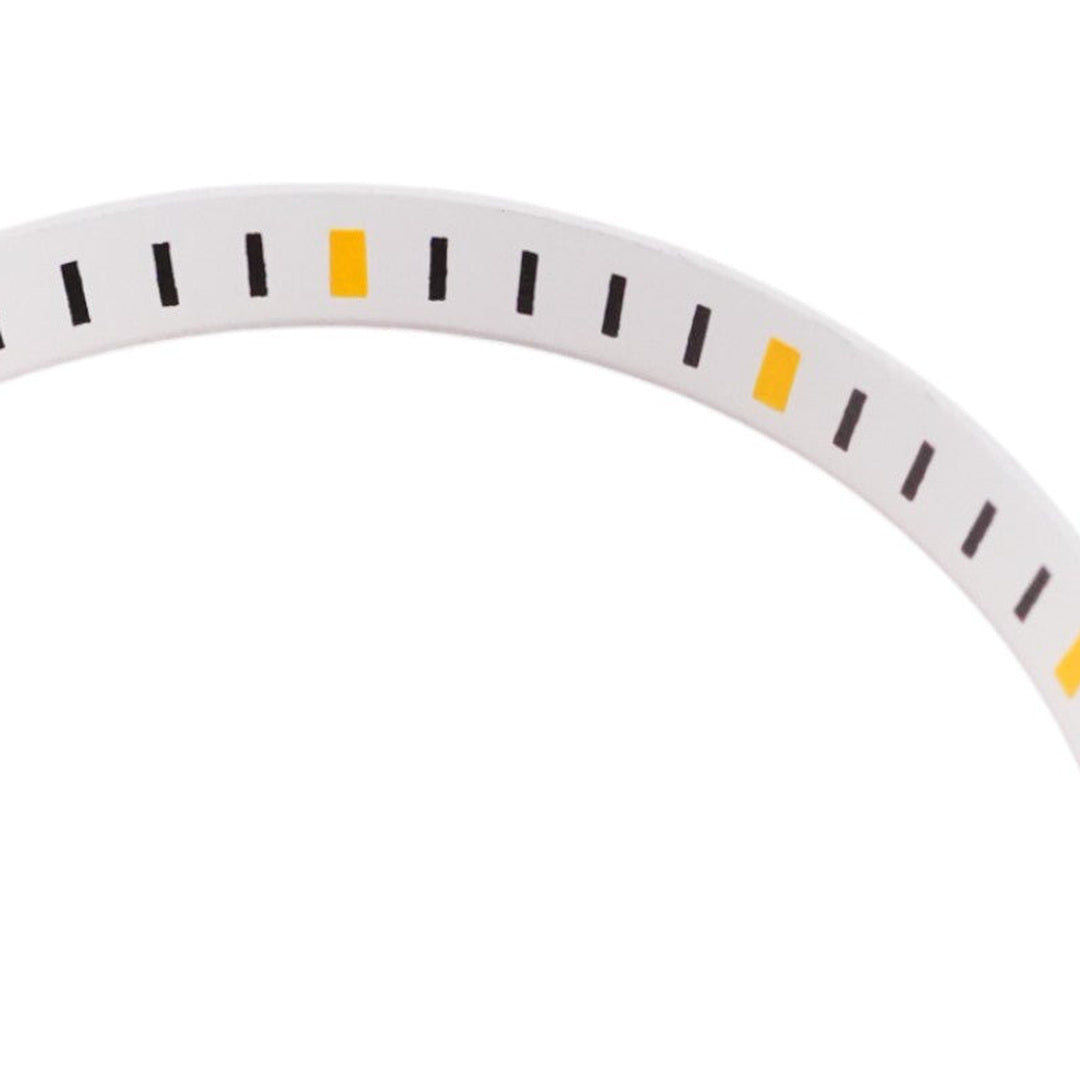 SKX007/SRPD Chapter Ring: White with Yellow Markers — macro detail, close-up crop of the original product photograph