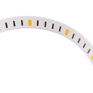 SKX007/SRPD Chapter Ring: White with Yellow Markers — macro detail, close-up crop of the original product photograph