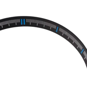 SKX007/SRPD Minutes: Black with Blue Markers — macro detail, close-up crop of the original product photograph