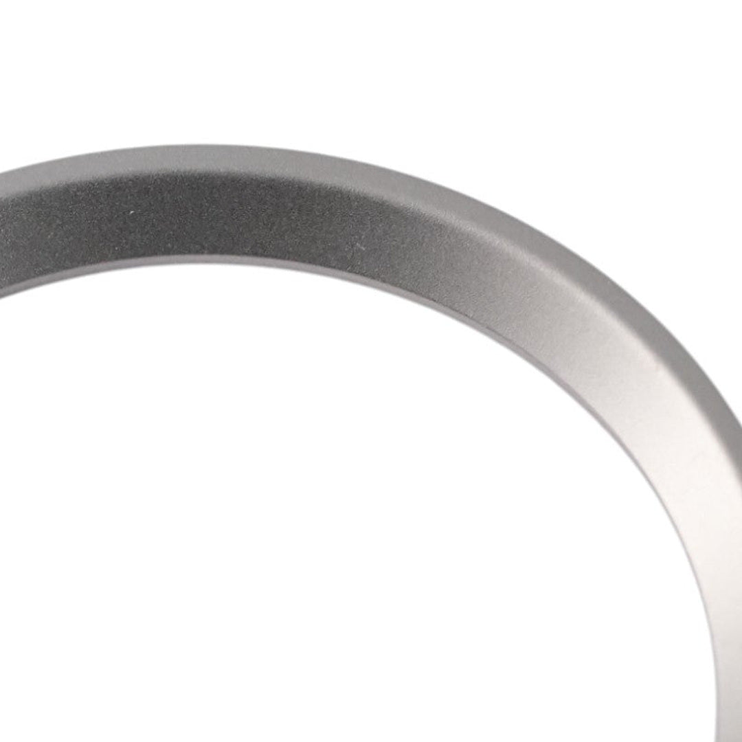 SRPE Chapter Ring: Matte Silver — macro detail, close-up crop of the original product photograph