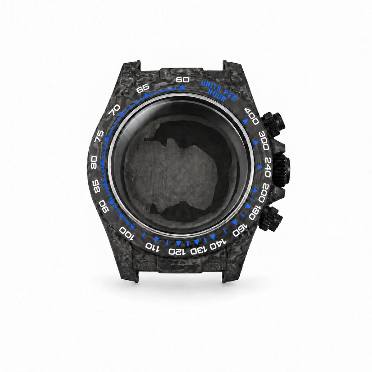 VK63 blue bezel matched to listing photos — Watch Head Only (Without Strap)