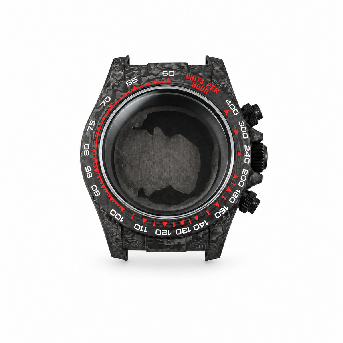 VK63 red numerals — Watch Head Only (Without Strap)