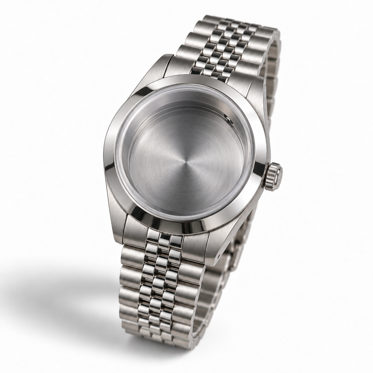 40MM Pilot: Brushed Silver Case with Dome & Jubilee Bracelet