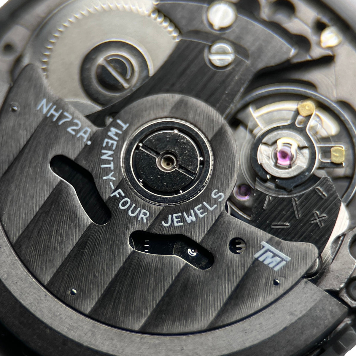 Seiko NH72A Automatic Movement (3:00" Position) — back macro detail