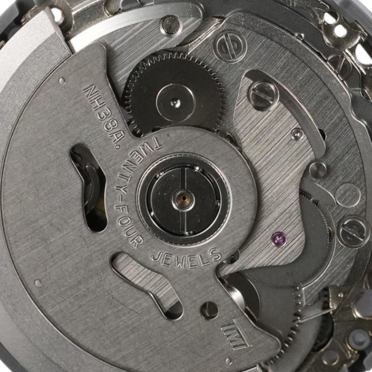 Seiko NH38A Automatic Movement (3:00" Position) — back macro detail