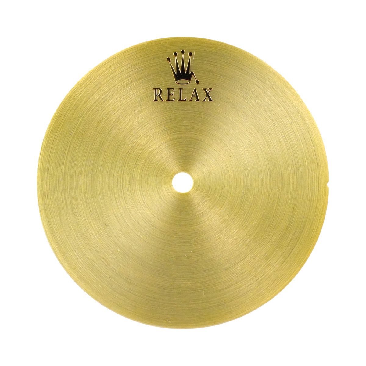 Relax No Date: Brushed Gold Radial