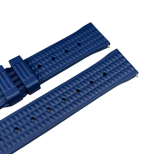 Navy Blue Waffle Rubber Strap