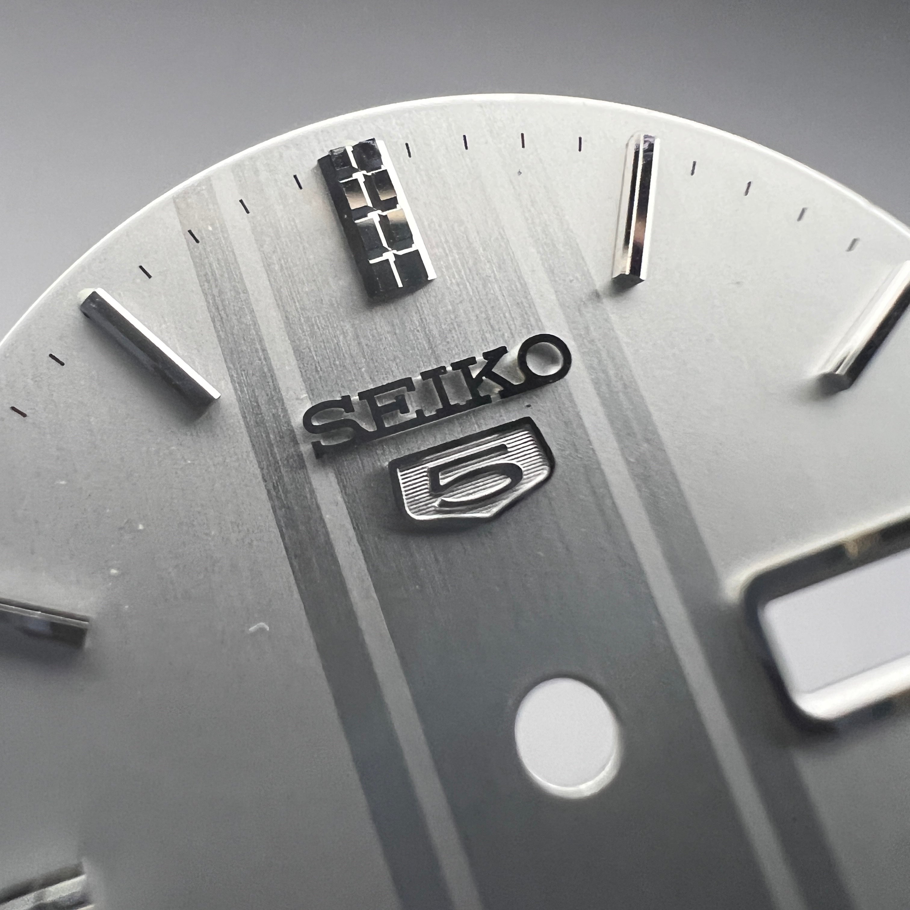 Silver - Seiko 5 OEM Dial